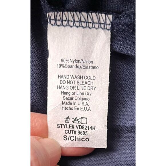 NWT PINKBLUSH Navy Lace Fitted 3/4 Sleeve Maternity Dress, Size Small - Picture 11 of 14